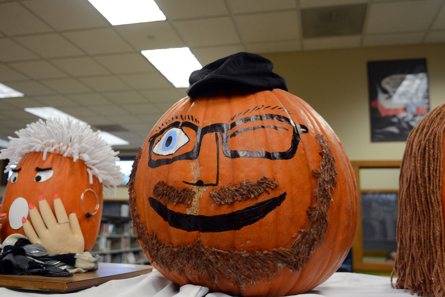 Portage library staff self-portraits
